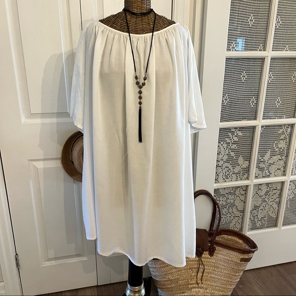 Ebonyivory White oversized Tunic/Dress , one size - Picture 2 of 6
